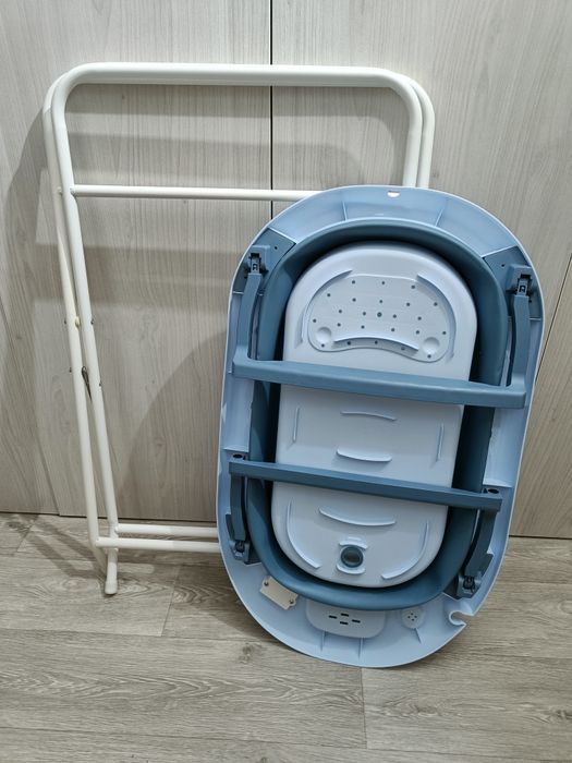 Cadita pliabila UniqVibe + suport textil + suport metalic