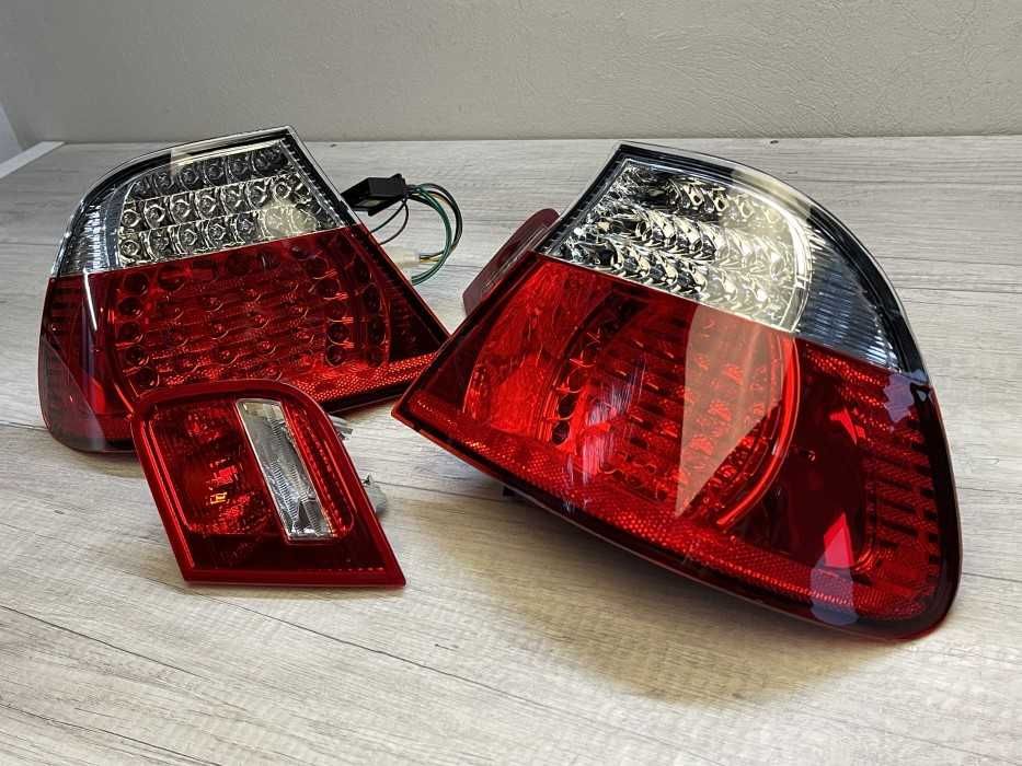 Stopuri triple BMW E46 coupe NFL LED rosu clar NOU