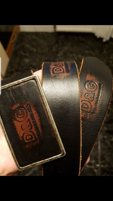 Curea Dolce Gabbana neagra 100% piele naturala 112 cm lungime si 4 cm