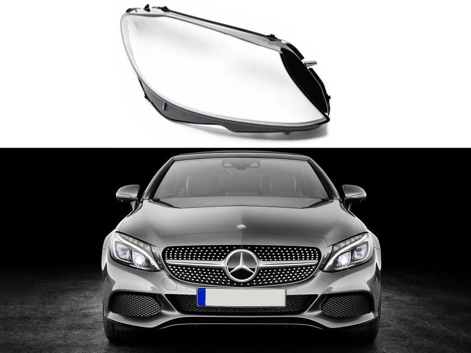 Стъкла за фарове на Mercedes C-Class W205 Facelift