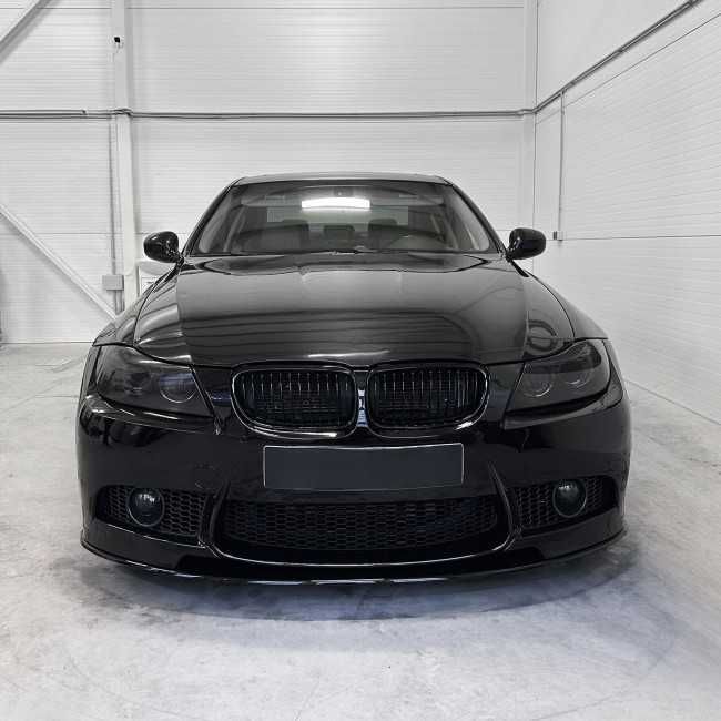 Prelungire Lip Bara Fata M3, Extensie bara M3 Style pentru BMW E90 E91, Negru Lucios