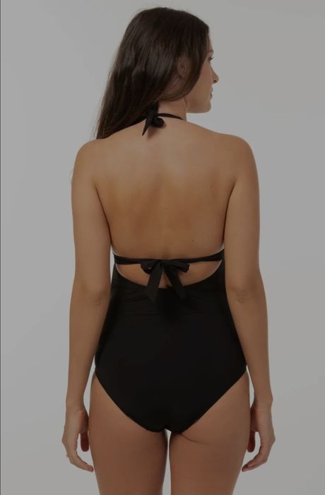 Нов черен цял бански за бременни