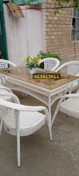 Ratan.ратан to'qima stol stul toqima stol stul optomga(Dastafka bepul)