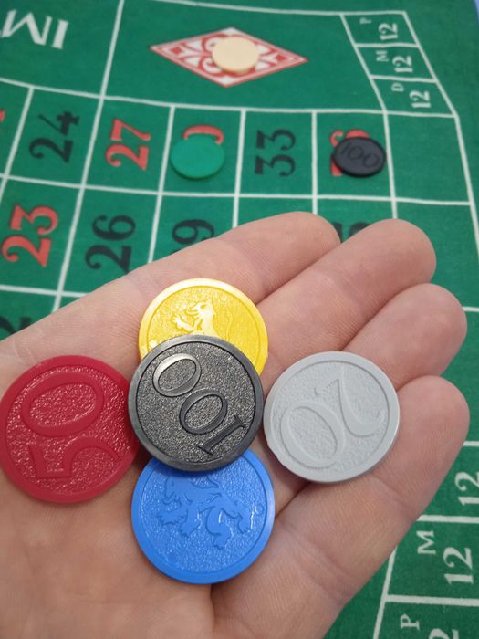 Ретро винтидж настолна игра Рулетка ГДР