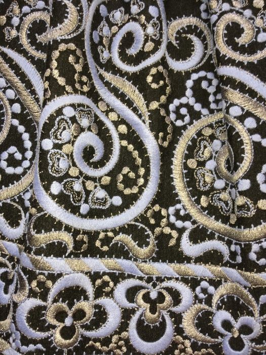 Fustă P.A.R.O.S.H. cu broderie manuală, 100% lână