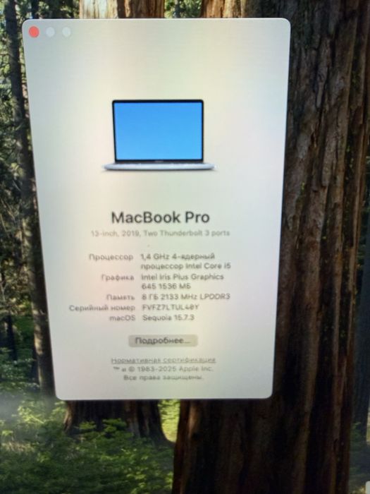 Macbook Pro 2019/i5/8/256