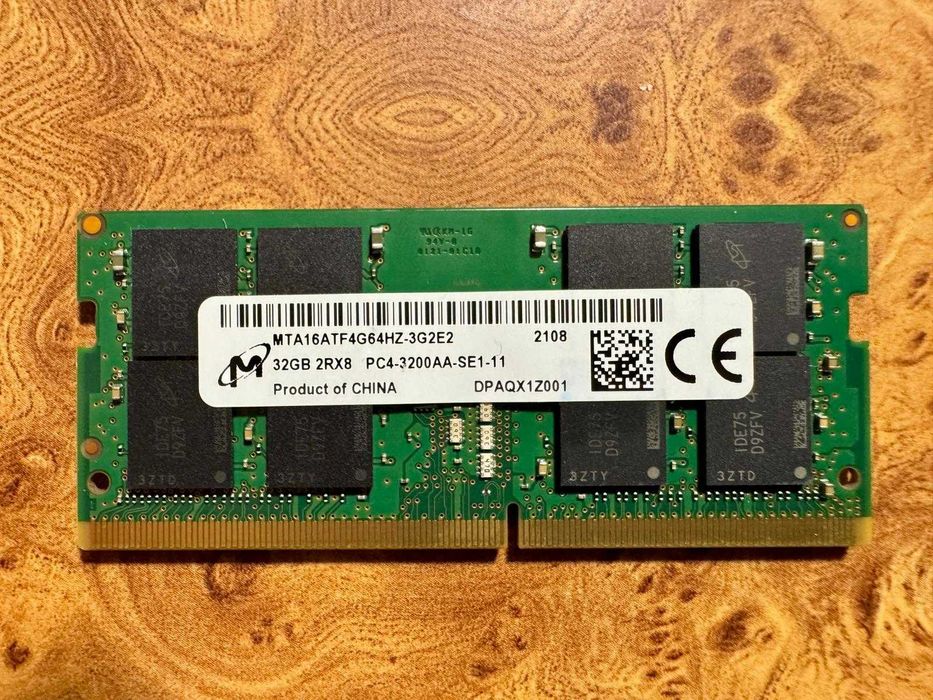 Memorie RAM laptop Micron 32GB DDR4 3200MHz SO-DIMM, 2 ani garanție
