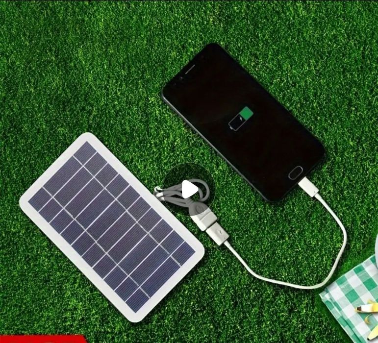 Quyosh paneli telefon xar xil quvvat oluvchi tehnikalar uchun