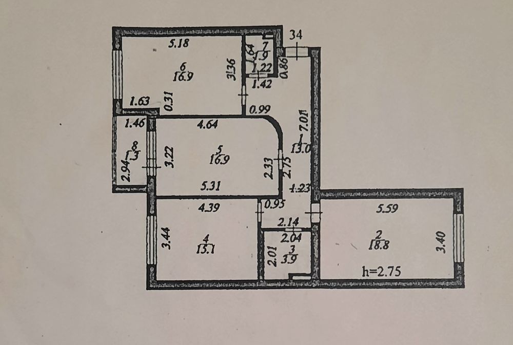 3х ком. кв. возле КАЗГЮУ