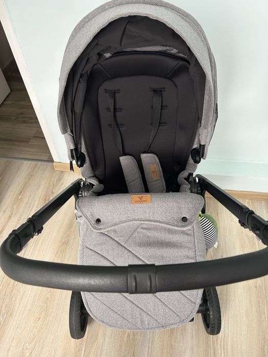 Cangaroo Комбинирана количка 3 в 1 Empire светлосив