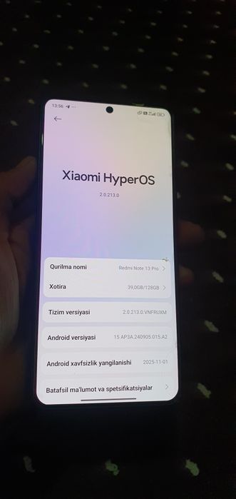 Xiomi redmi not 13 pro