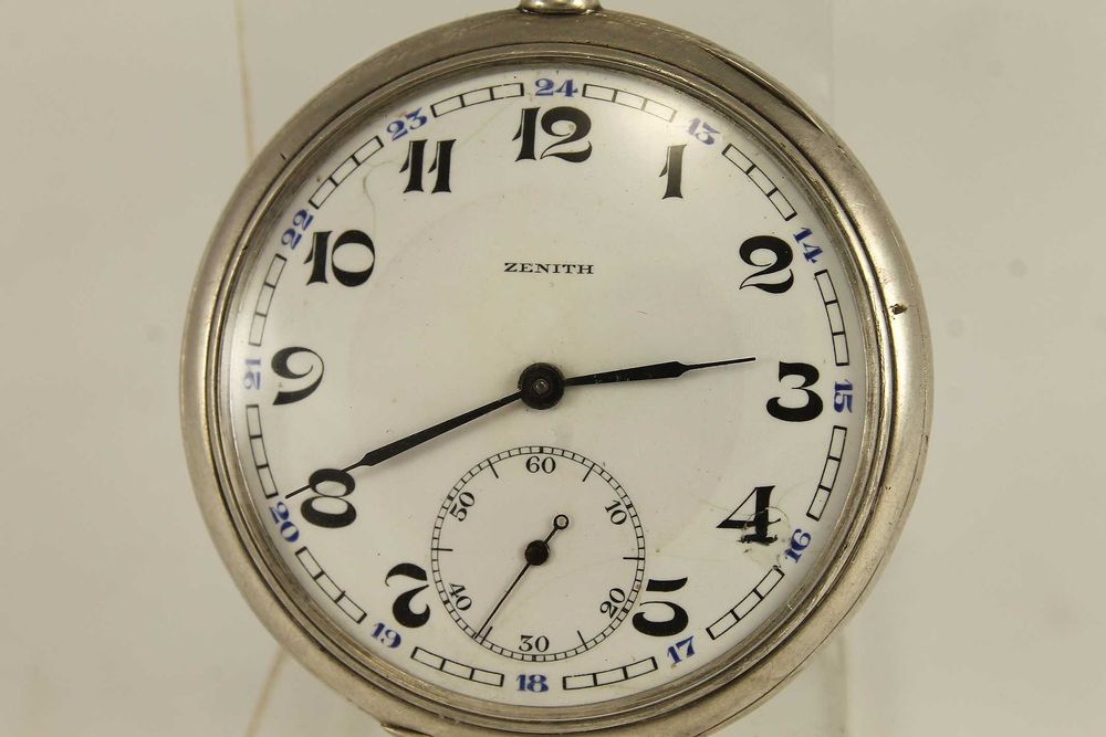 Швейцарски Сребърен Джобен ZENITH Grand Prix Paris 1920's