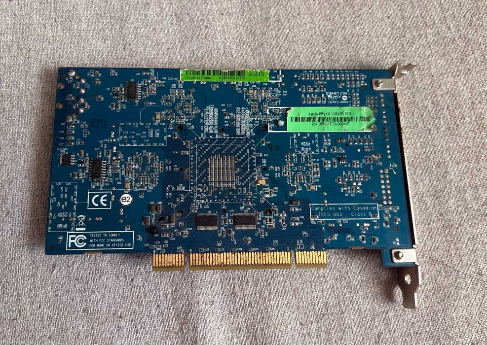 Placă accelerare fizică Ageia PhysX 128MB PCI rară retro gaming