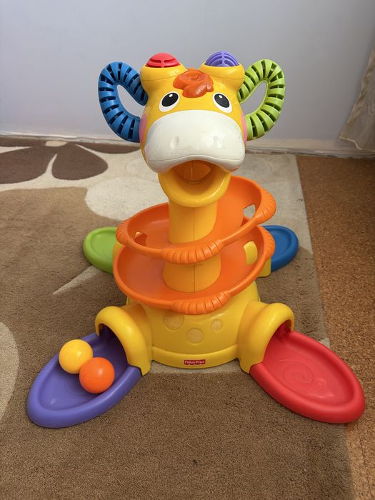 Интерактивна играчка Fisher-Price – Жираф с топчета
