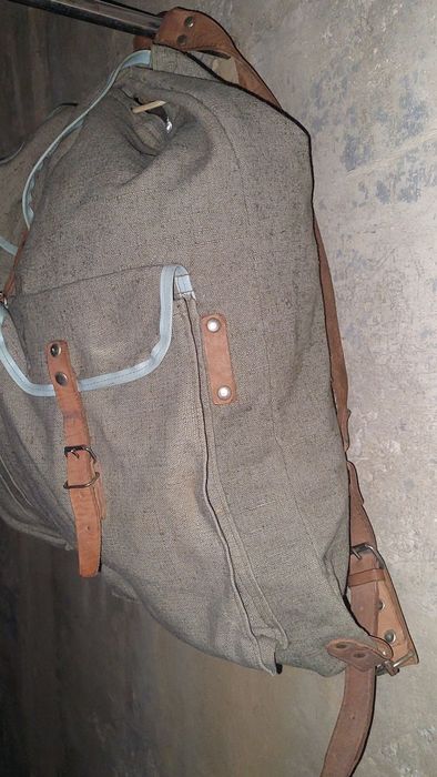 Стара българска брезентова раница 3 бр.
