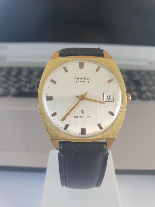 Уникален антикварен часовник Zentra Neptun