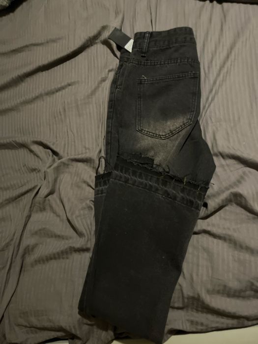 flared jeans black