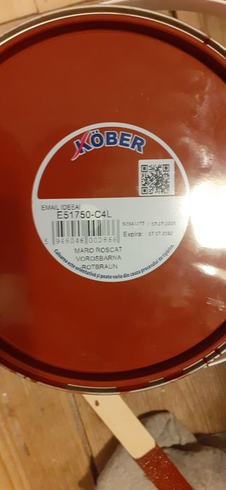 Vopsea email Kober maro roscat superlucios 4 litri + 0.75 litri