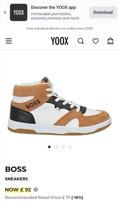 Високи кецове Hugo Boss Kids