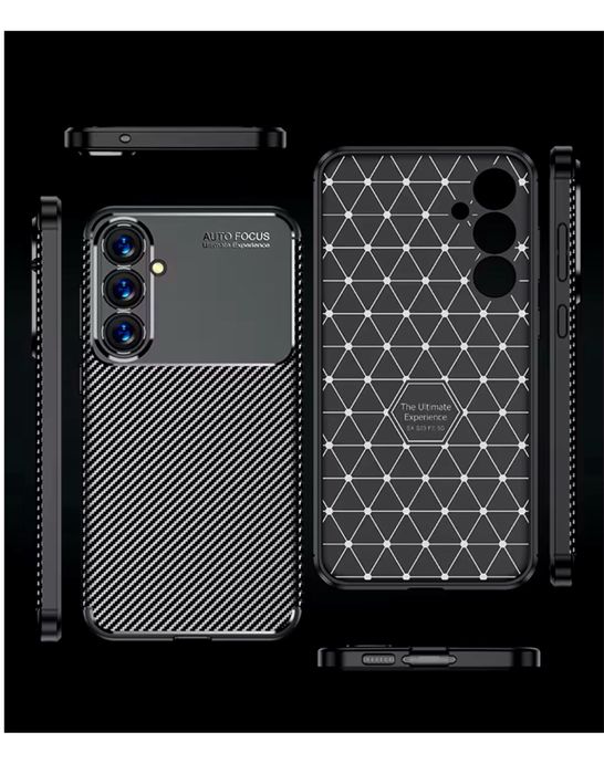 Samsung A22/A32/A25/A24/A23/A26 Husa Autofocus Carbon Silicon Neagra