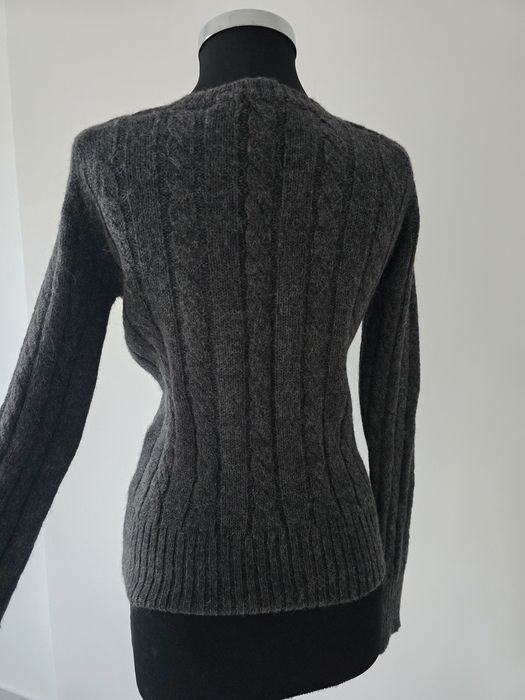 Pulover gri din lana de alpaca marime Xs