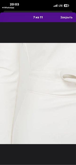 Продам новое белое платье