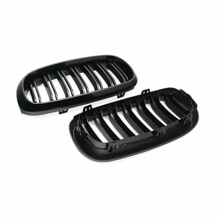 Решетки Бъбреци за БМВ BMW X5 F15 X6 F16 2013-18г. Черен Гланц Двойни