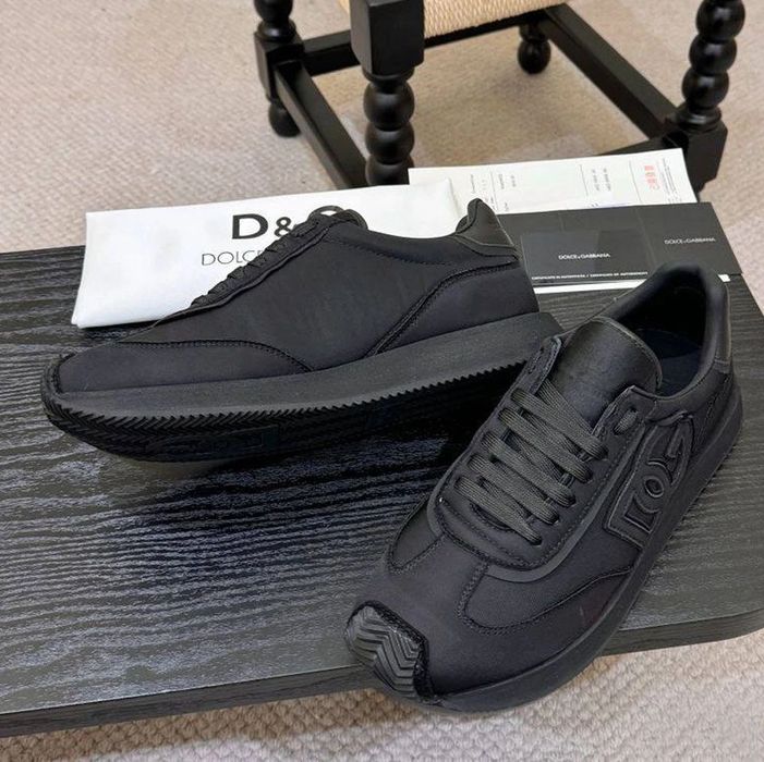 D&G DG Logo Sneaker "Triple Black Technical"