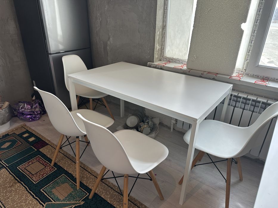 Стол и 4 стулья ИКЕА!