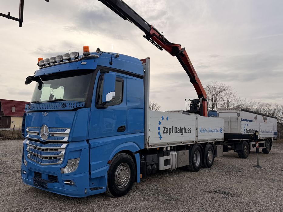 Mercedes-benz Actros 2552 camion cu macara *palfinger 18001L