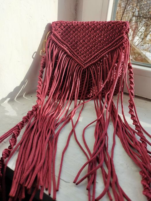 Сумочка макраме ручной работы