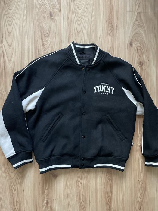 TOMMY HILFIGER bombers / мъжки вълнен зимен бомбър/яке L/XL