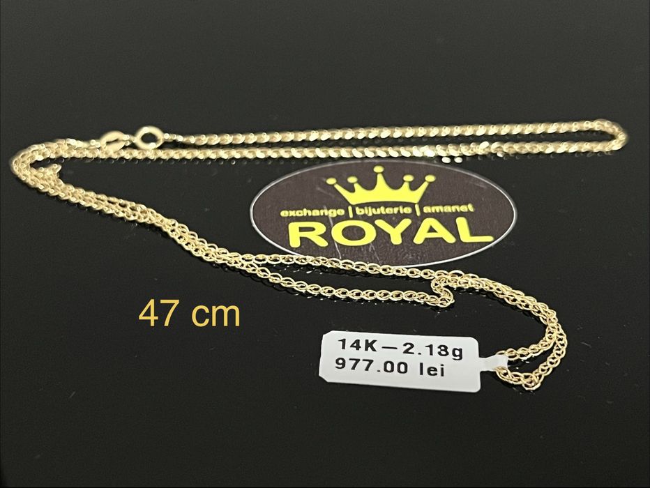 Bijuteria Royal CB : Lant aur 14k 585  2,13 gr