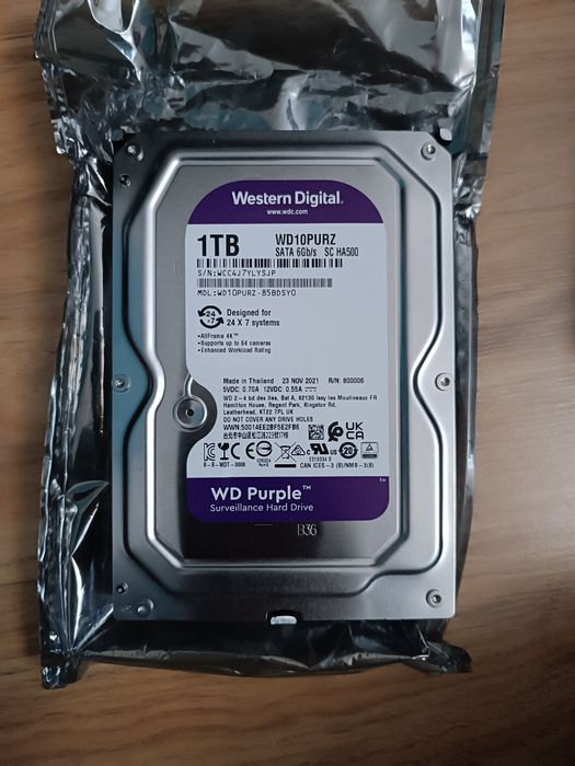 Новый Новые жесткие диски HDD 1TB WD Purple 1ТБ