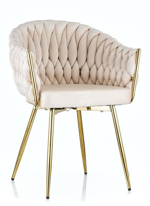 Scaun Chairo - Auriu / Crem