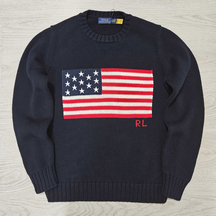 Свитер Polo Ralph Lauren Icon Knit Flag новый