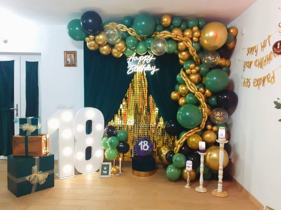 Arcada baloane, Majorat, Evenimente, Nunta, Botez, Decor, Heliu