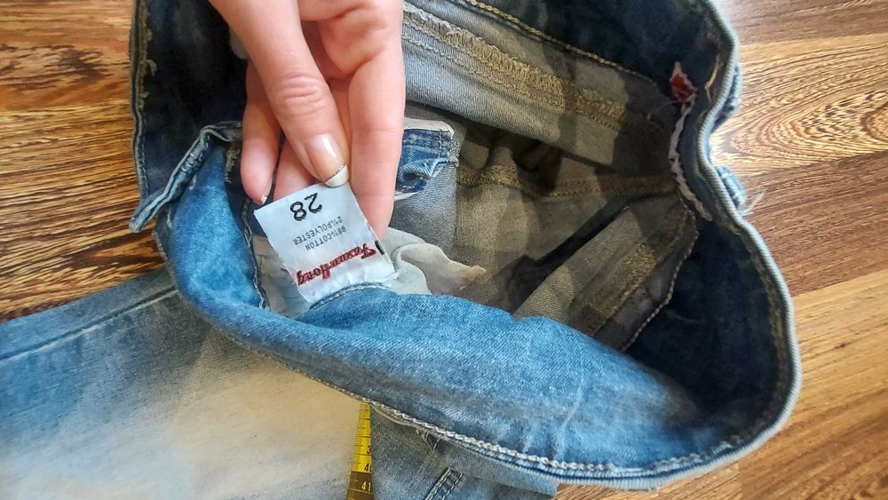 Дамски дънки +подарък нов колан