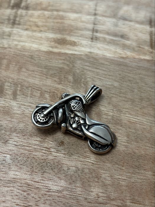 Pandant argint motocicleta