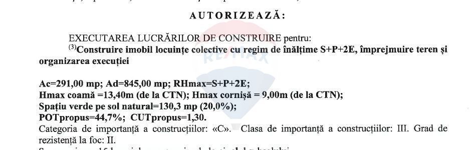 Teren Bucurestii Noi Autorizatie Construire S+P+2E+M