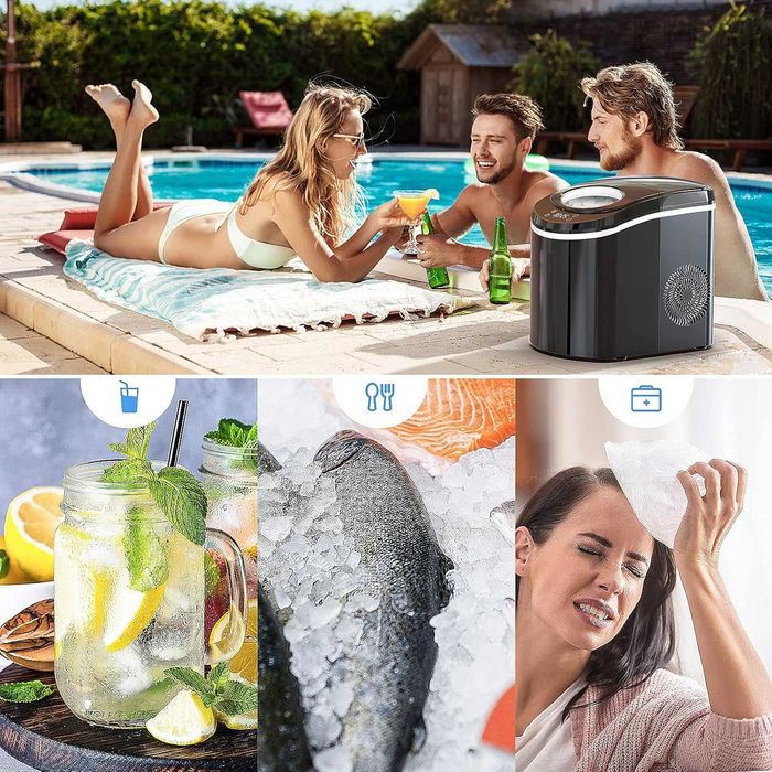 Masina de gheata HOSOME DBJ-12AL/ aparat de facut cuburi,  2,1 L