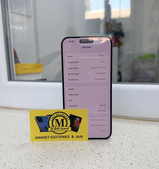 iPhone 15 Pro Max 256GB  Magazin  | Factura | Garantie