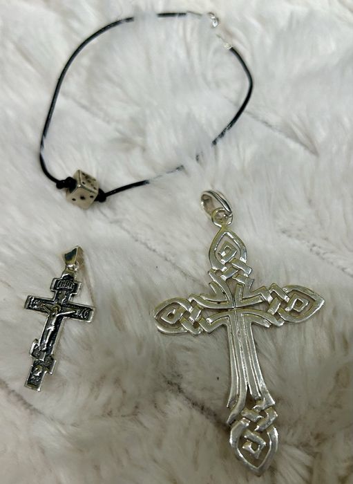 сребърна висулка кръст
