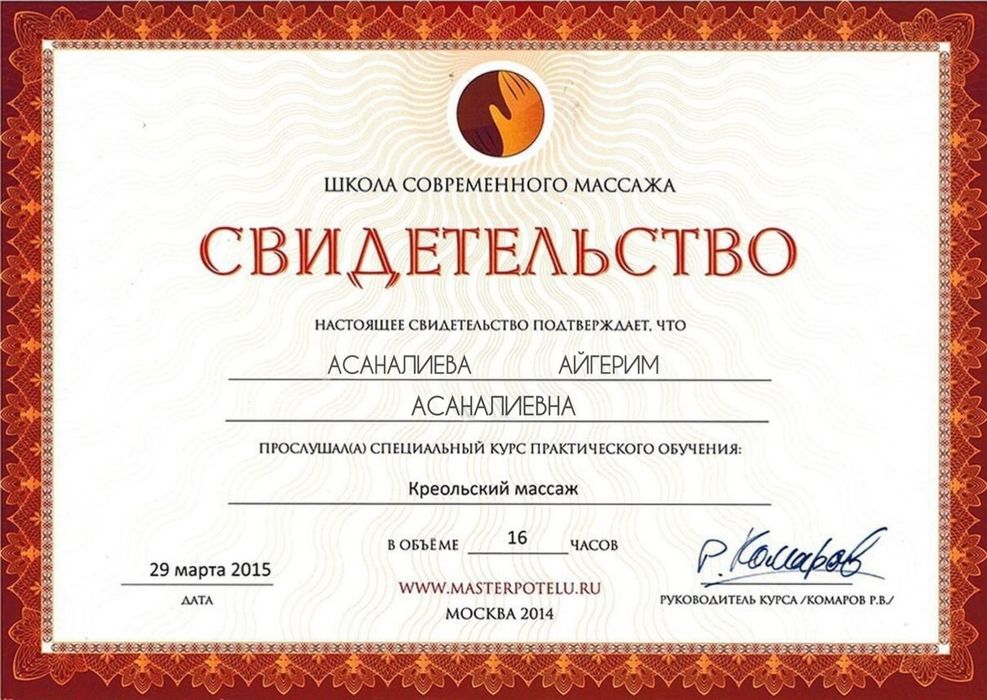 Мужской массаж от мастера