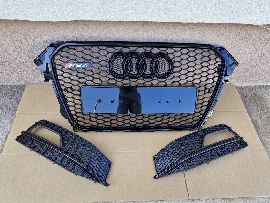 Grila grile proiector Audi A4 B8 S-line facelift 2012-2015 RS LOOK