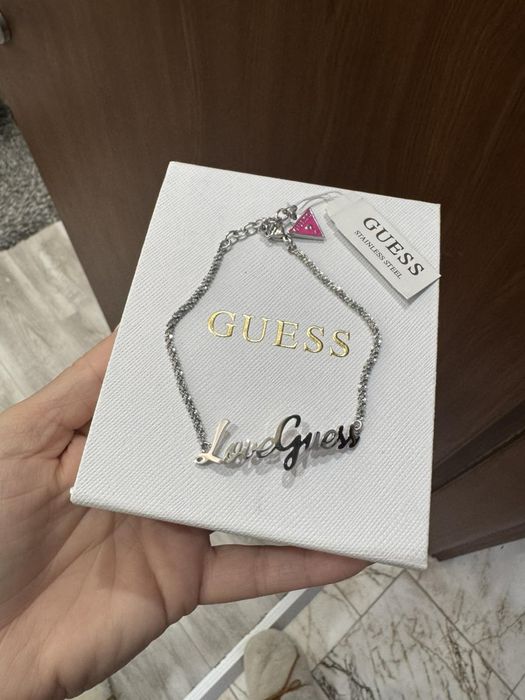Guess комплект гривна и синджир