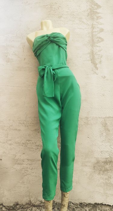 Salopeta strapless Verde eleganta fara bretele dama S Imperial
