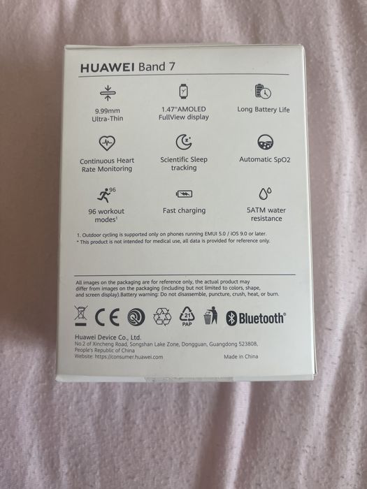 Фитнес гривнa HUAWEI BAND 7 PINK 1.47 ", ПУЛСОМЕР