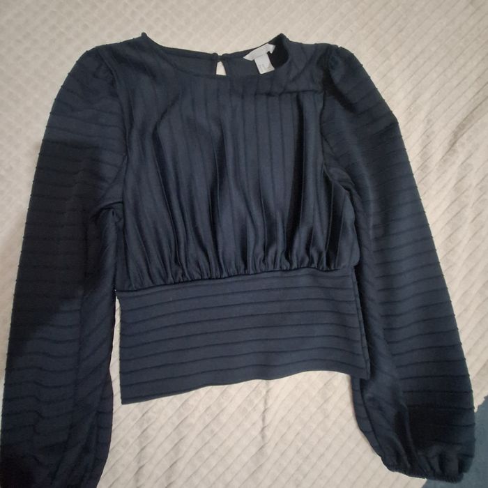 Bluza bleumarin eleganta