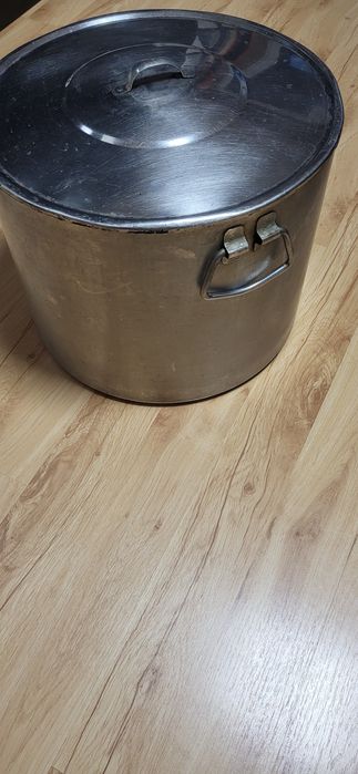 Казан 40литра с капак на Хром Силистра дебела неръждавеика 2мм